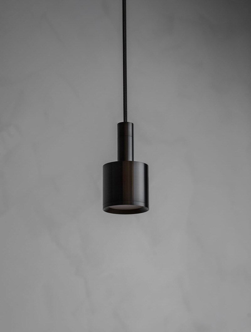 Composer II Pendant in Blackened Brass
